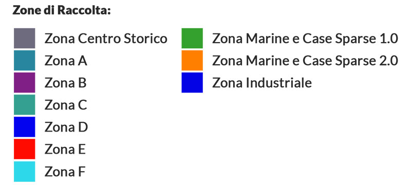 Legenda zone Lecce